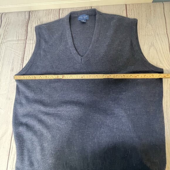 Vintage TownCraft V Neck Knit Pullover Sweater Vest XXL Mens BlueMade in USA‎ - Picture 5 of 9